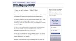Desktop Screenshot of aclinjurypro.com
